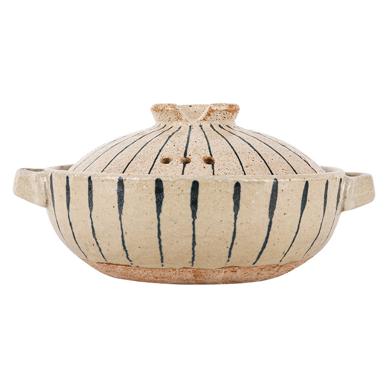 双盖煮饭土锅/康舒炖锅白底实物图