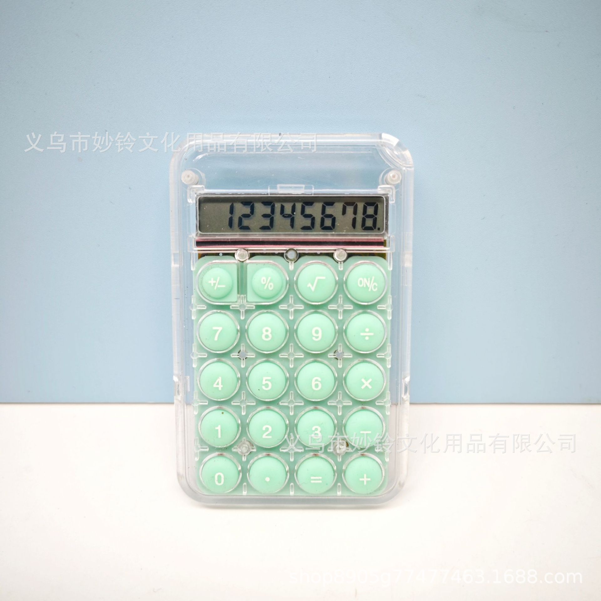 糖果色迷你计算器学生学习掌上计算机高颜值便携精准计算器批发产品图