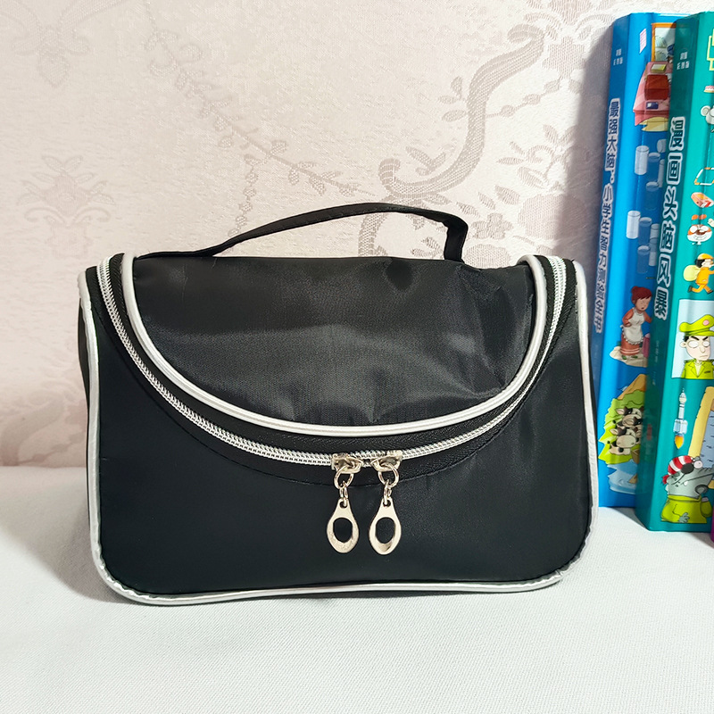 Toiletries bag, makeup bag, storage, skin care products, hand-held, waterproof, multi-functional, student travel, outdoor curved bag, can be printed with LOGO details Picture