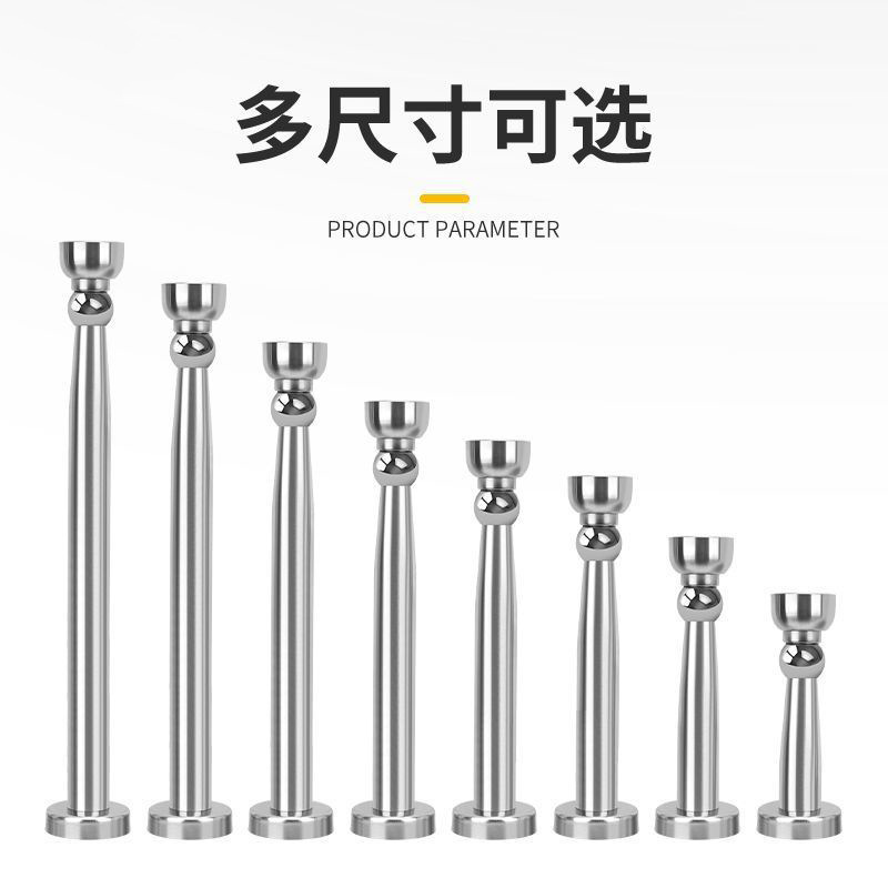 Extended stainless steel door suction force strong magnetic no-drilling anti-collision device, thickened windproof door suction cup for home bedrooms details Picture