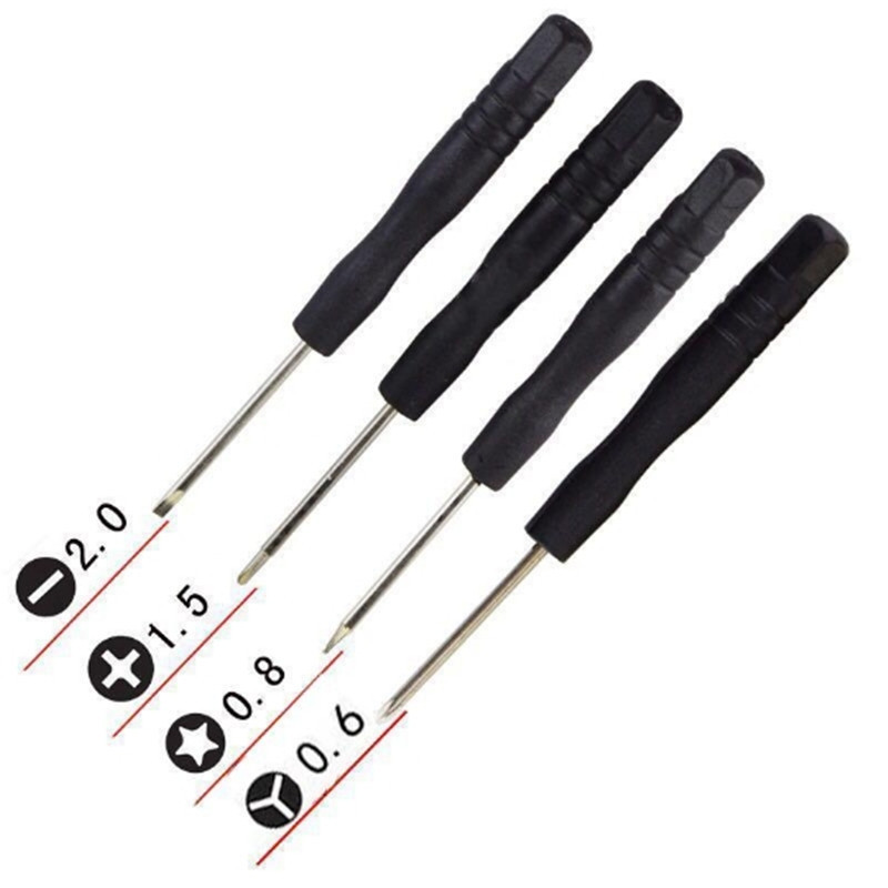 Screwdrivers, small cross-shaped flat-ear screwdrivers, black screwdrivers, various mobile phone disassembly tools, toys and delivery Specification image