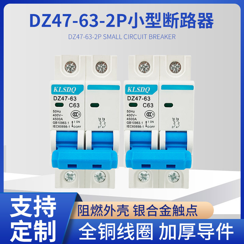 德力西DZ47-63-2P小型断路器施耐德隔离开关