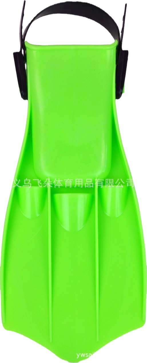 游泳脚蹼 可调节潜水短脚蹼 潜水浮潜装备 轻便脚蹼蛙鞋白底实物图