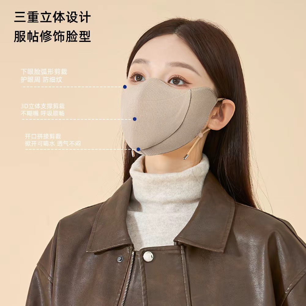 口罩/防晒口罩/防晒面纱/夏季防嗮面罩/冰丝口罩细节图