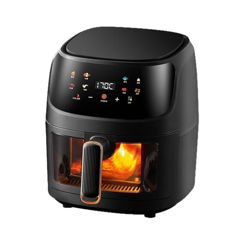 8LAirfryer household multi-functional air fryer, touch screen smart electric fryer, European and American standards, export 6L Item Picture