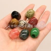 Natural stone, crystal, loose beads, large-hole bucket beads, oval beads, DIY jewelry, string beads, spacer beads Specification image