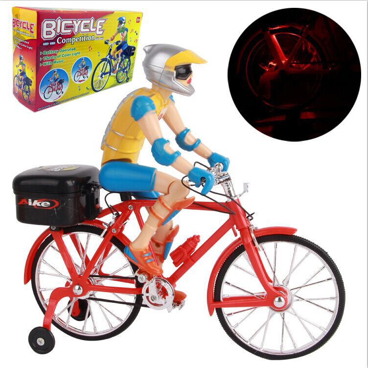 Electric dolls, bicycles, electric characters, children's music, luminous toys, street stall wholesale supply
