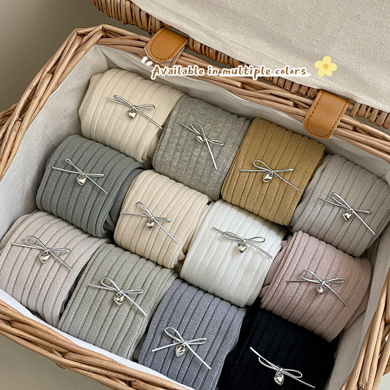 Cross-border children's pantyhose spring and autumn style silver thread ...