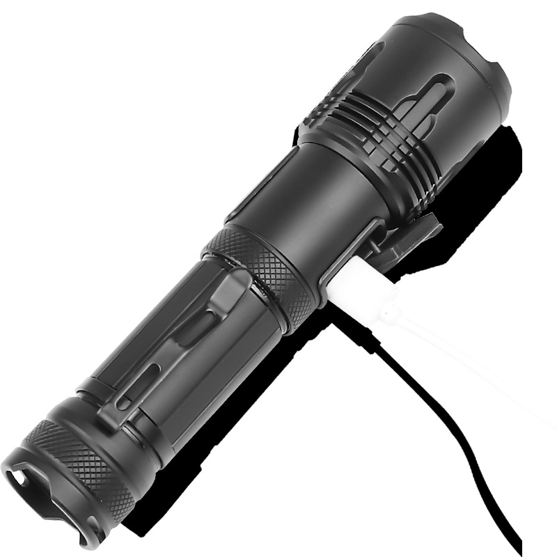 New XHP99 high-intensity flashlight with 5 charging modes and pen clip attack head XHP70 high-intensity tactical flashlight Item Picture