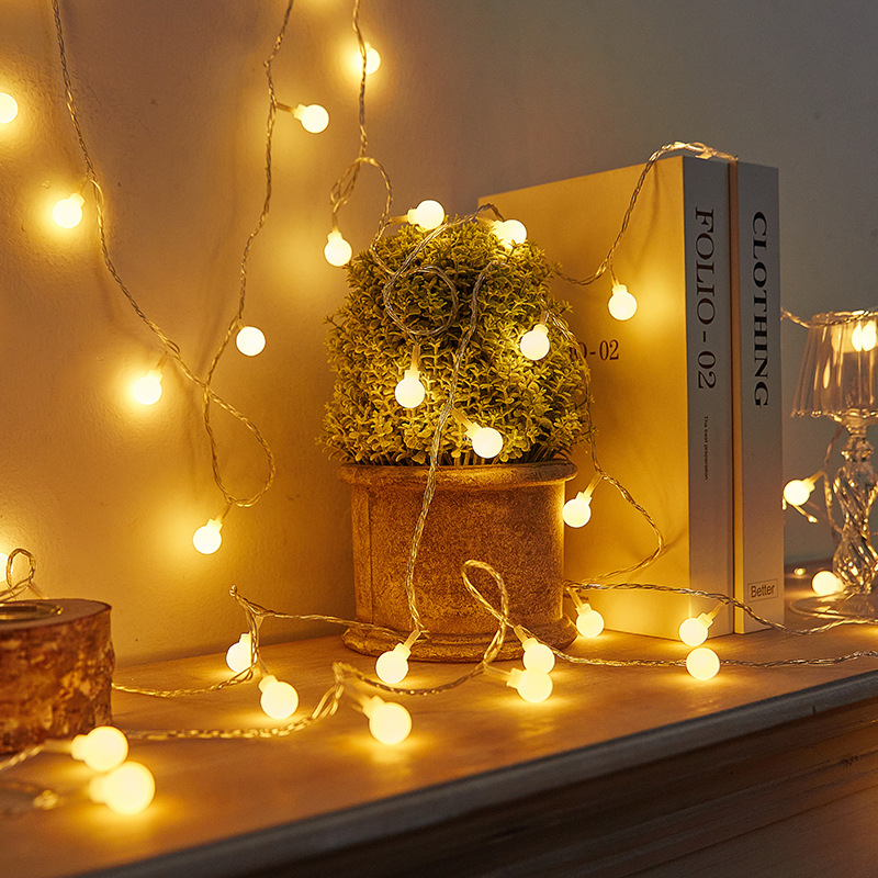 彩灯/圣诞装饰灯/叶子灯串/灯串/圣诞灯细节图