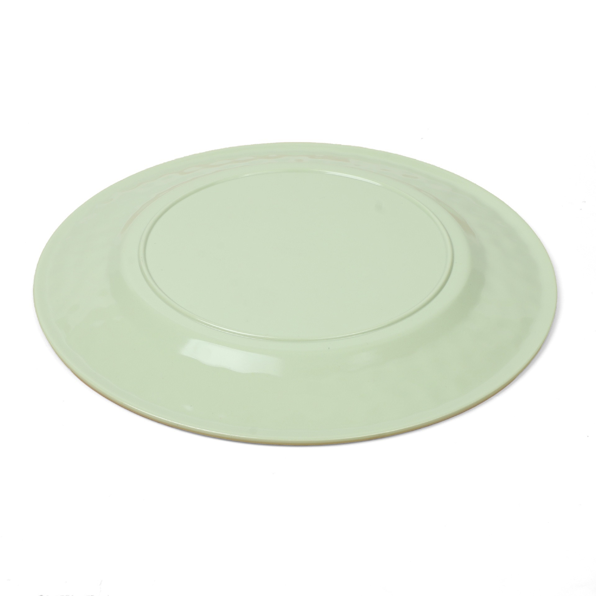 Melamine green plates and tableware for foreign trade, barbecue plates, hot pot restaurant vegetable plates, side dish plates, saucers, noodles, bowls, cups and spoons Item Picture