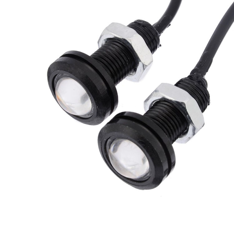 跨境鹰眼灯汽车led灯泡 摩托车18MM鹰眼灯 超薄鹰眼 防水 琥珀色                         细节图