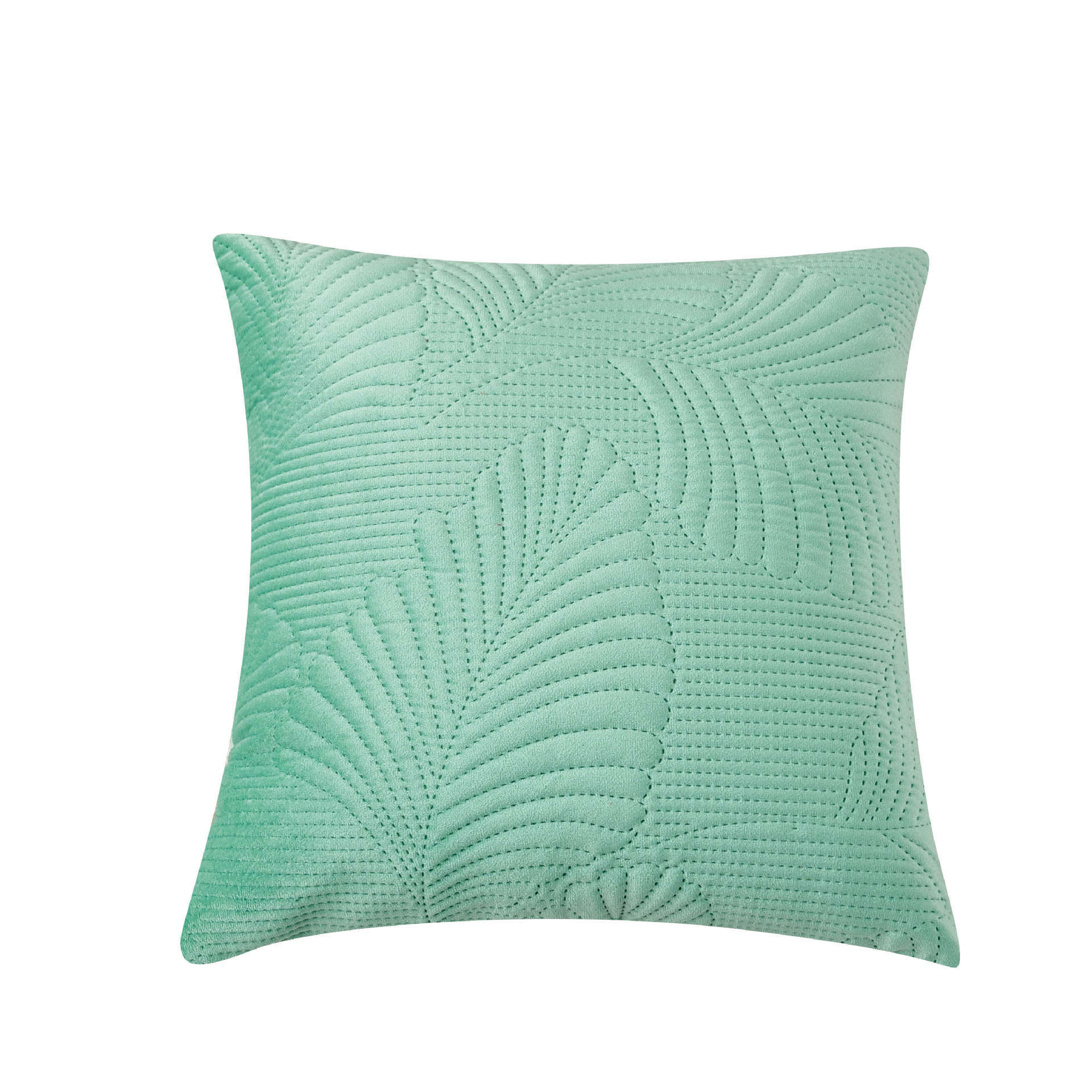 Dutch velvet ultrasonic large leaf pillowcase, living room cushion, office lumbar support pillow, headboard backrest Item Picture