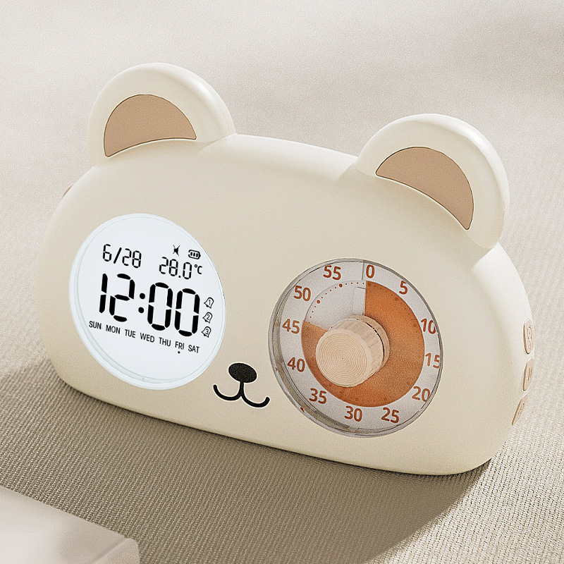闹钟强力叫醒学生专用起床神器LED电子显示机械打铃超大声音闹铃