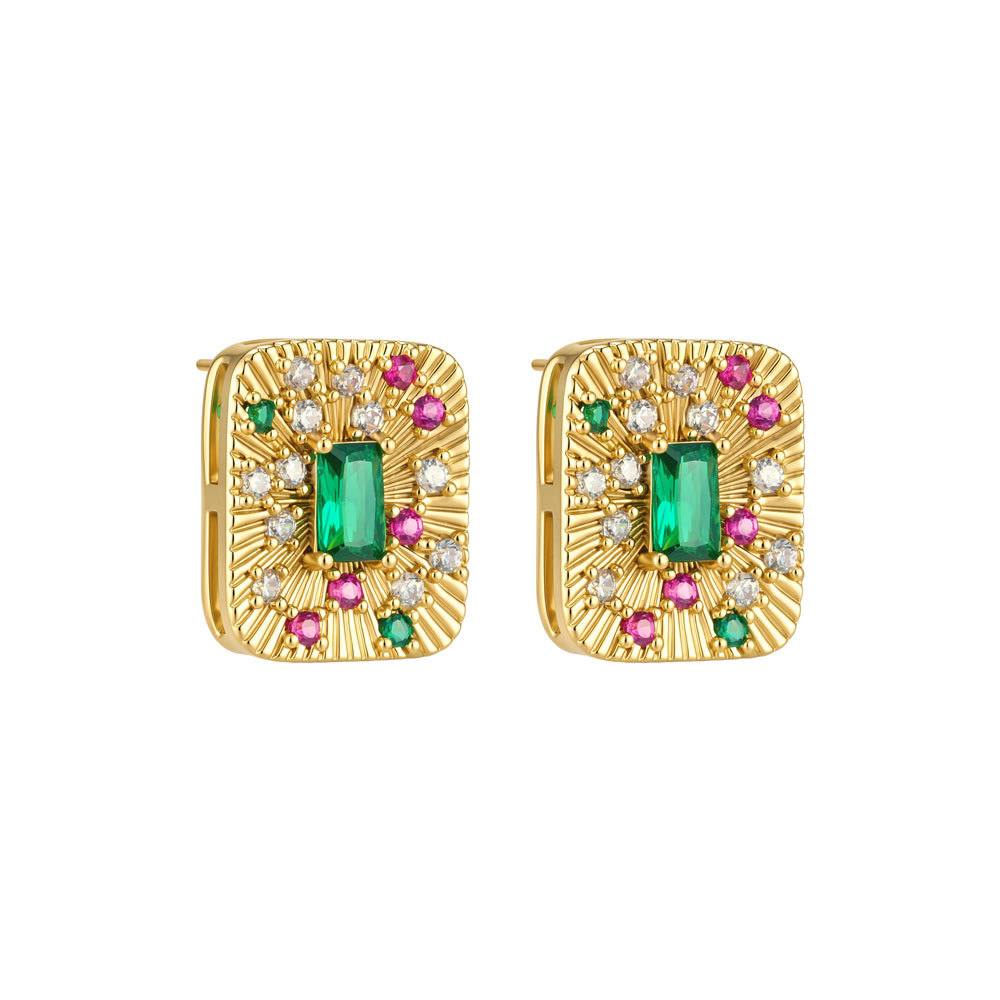 Серебристый цирконий s925 серебряная игла высокого класса Item Picture