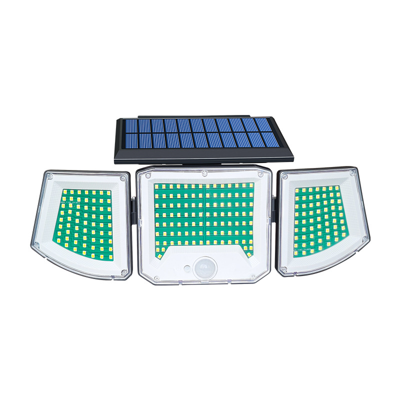 太阳能灯/大功率太阳能灯/太阳能/太阳能灯路灯/太阳能板庭院灯白底实物图