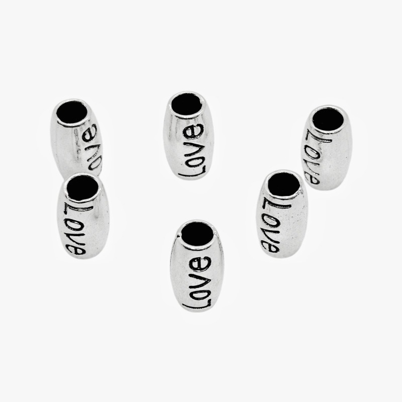 "LOVE character lantern, large hole round bead, bucket bead, cultural play bracelet, bracelet, necklace accessories factory direct sales. Application Scenario