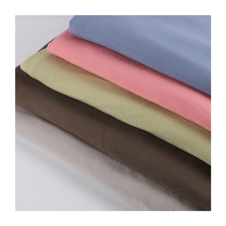 2*2 cotton ribbed elastic fabric 260g in stock for autumn and winter warm base layer and home wear ribbed fabric Application Scenario