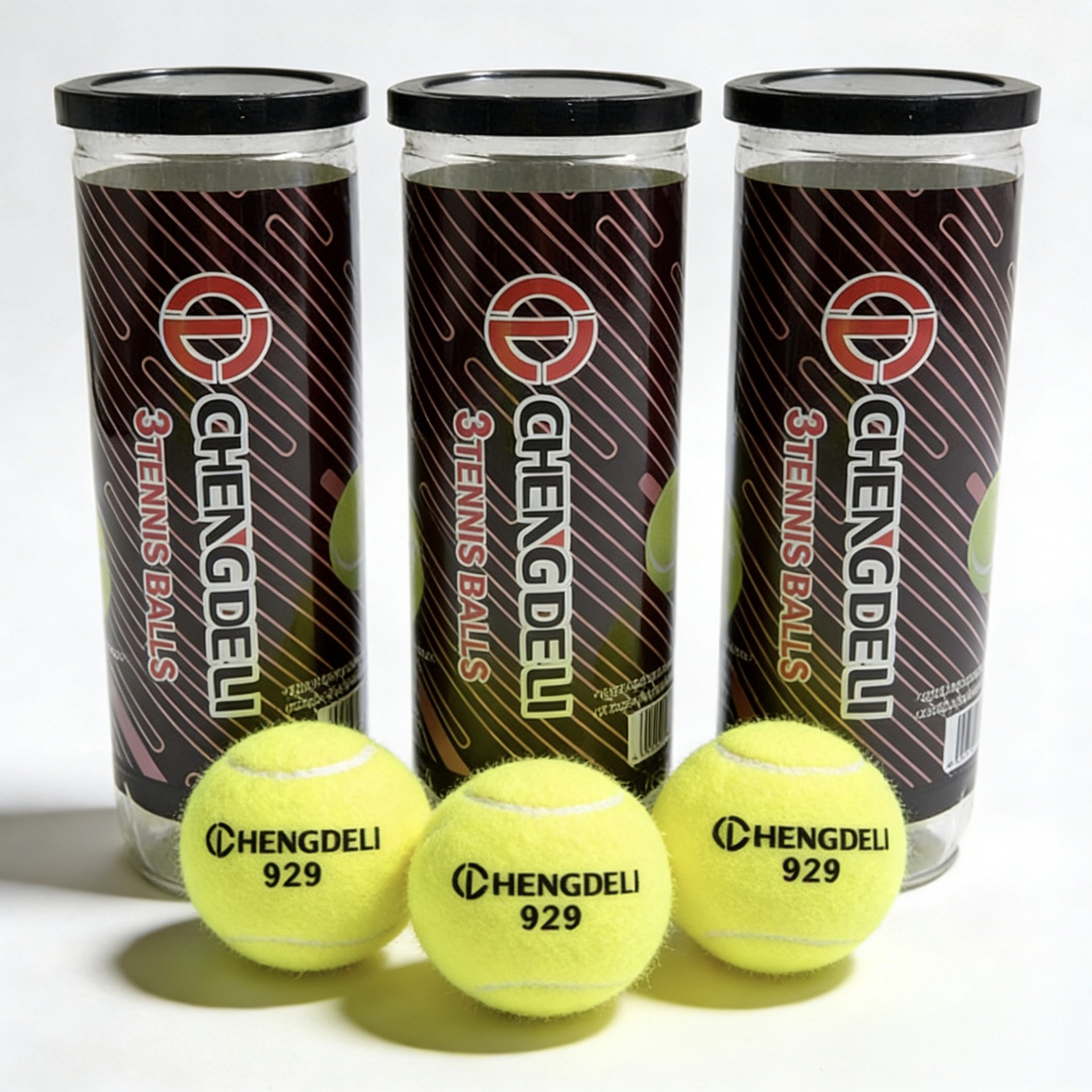 Factory direct sales of special durable training tennis balls, rubber wool and chemical fiber non-pressure bucket tennis balls, professional wholesale Specification image