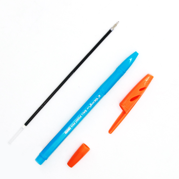 Yalong Cross-border's new color pen barrel design 0.7MM ballpoint pen is a high-quality medium oil pen for schools and offices Specification image