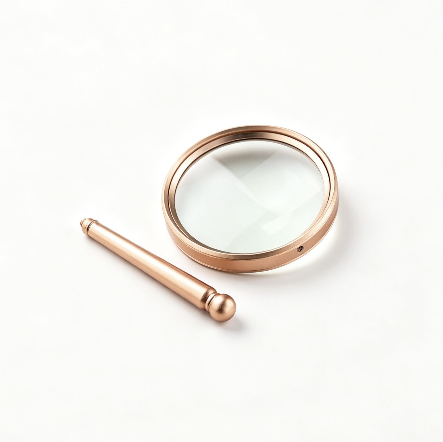 New cross-border aluminum alloy material 90MM antique metal gift for students, the elderly, antique stamps, magnifying glass details Picture