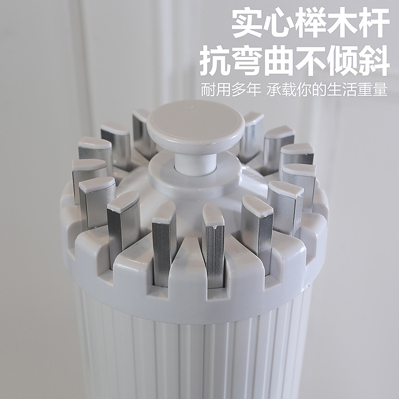 Octopus clothes drying rack, floor-standing folding, balcony, bedroom, home invisible octopus quilt drying wonder, Amazon aluminum alloy Application Scenario