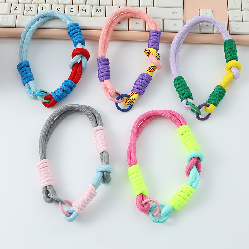 Woven fresh and light hanging rope, plush toy, keychain rope, universal bag for women, phone case, pendant, decorative accessory details Picture