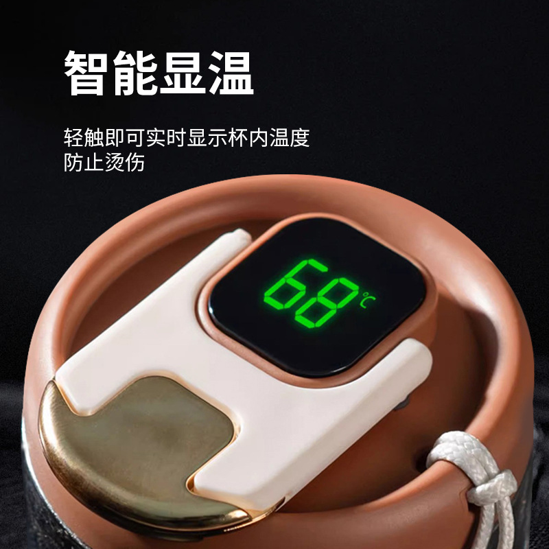 Pure titanium warm display coffee cup, cold preservation handle, portable car travel water cup, women's business, men's Ti titanium cup, portable Application Scenario