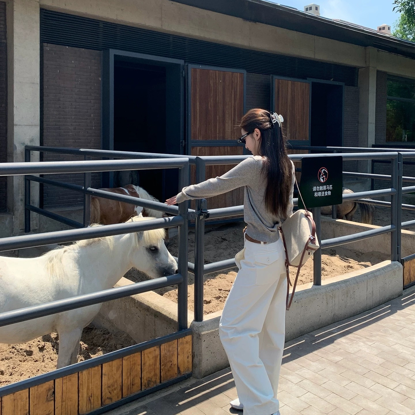 Lin12-高智淡人毛衣老钱风Polo领针织衫女慵懒休闲V领长袖上衣细节图