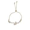 The new summer style, fashionable and fresh crystal maple leaf cat's eye stone bracelet is a light luxury and versatile design accessory Item Picture