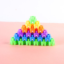 儿童六角积木塑料益智玩具3-6岁女男孩子启蒙桌面拼装拼插六角积细节图