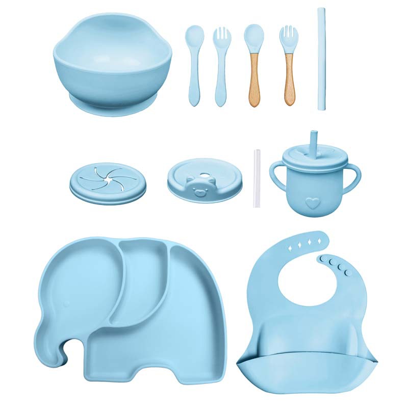 硅胶餐具/玩具/硅胶宝宝餐具/硅胶制品/不锈钢硅胶宝宝餐具产品图