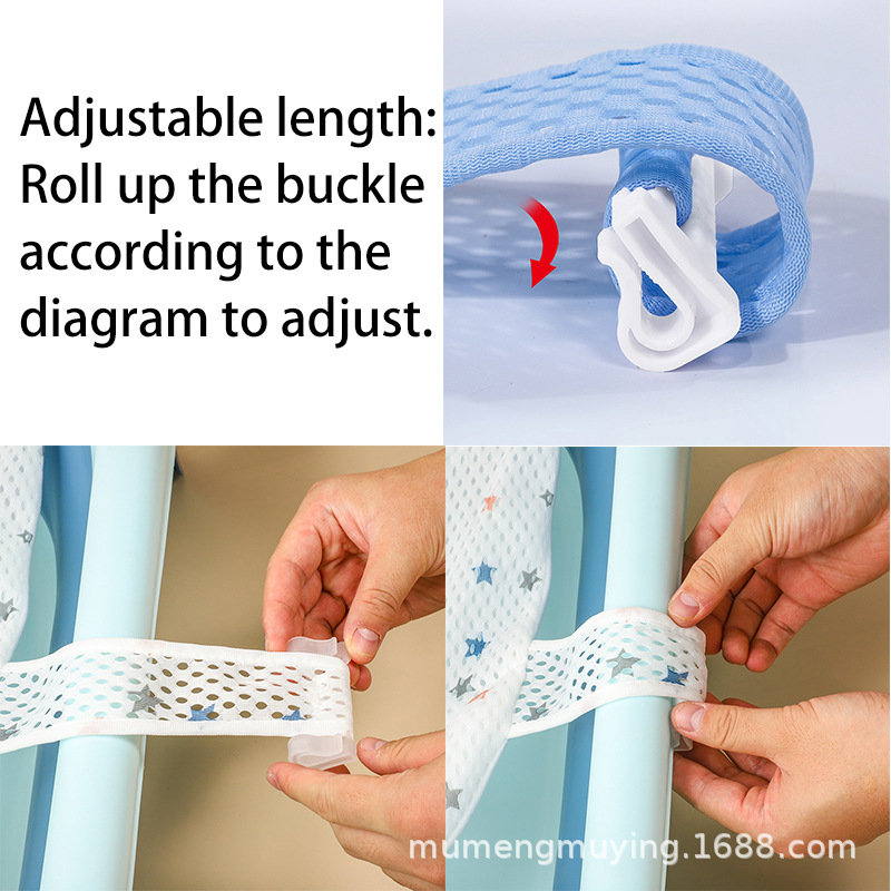 Bao Bao children's bath net, bath pad, baby bathing wonder, support frame, bathtub, reclining support, newborn suspended pad, bath stand seat details Picture