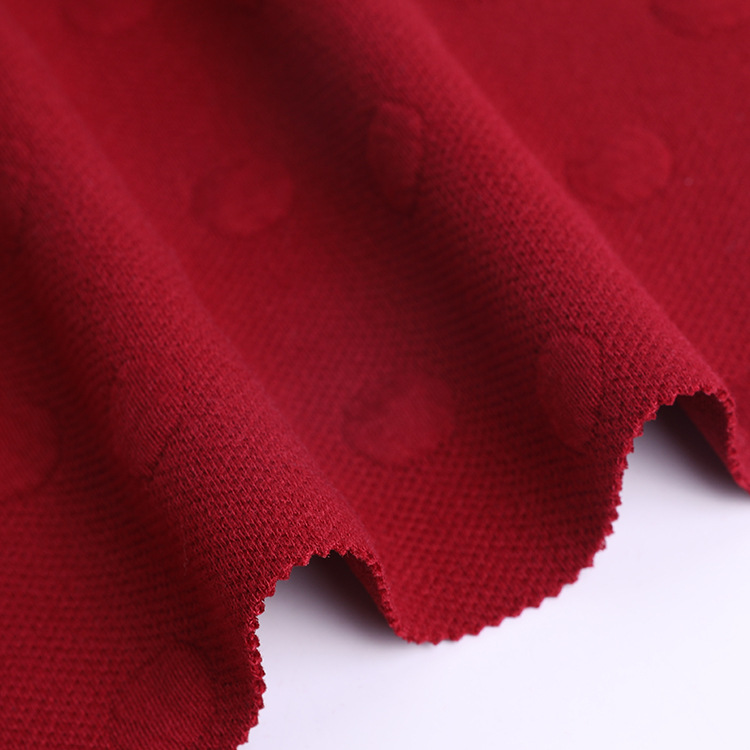 提花空气层夹棉有机全涤面料秋冬加厚儿童睡衣婴童面料