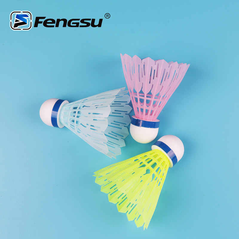 PU球头羽毛球耐打仿生球尼龙球6只装12只装室内外防风训练比赛用