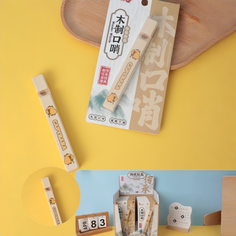 Traditional outdoor whistles, bamboo and wooden whistles, educational toys, children's outdoor whistles, childhood memories, children's toys