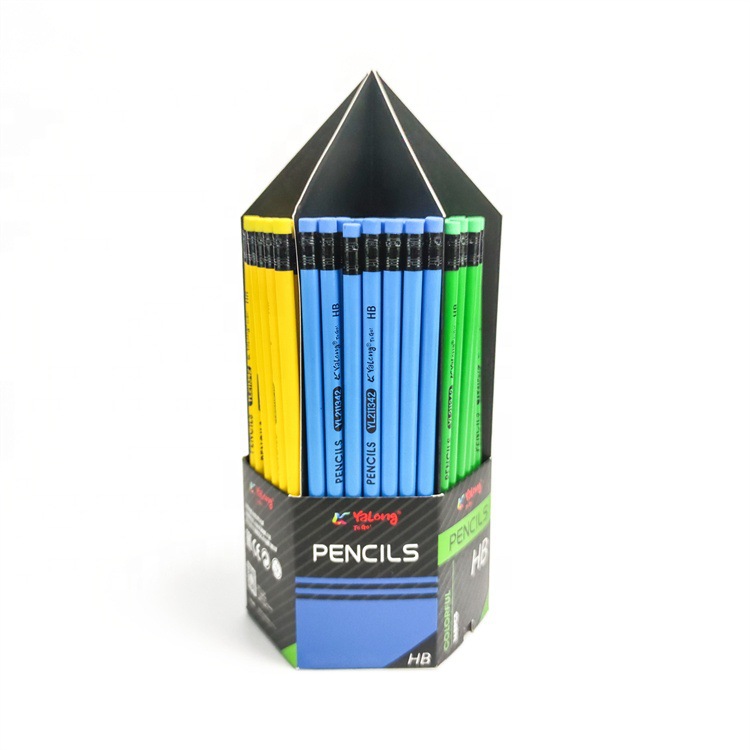 Wholesale rainbow colored HB pencils and triangular pencil leads for school supplies Specification image