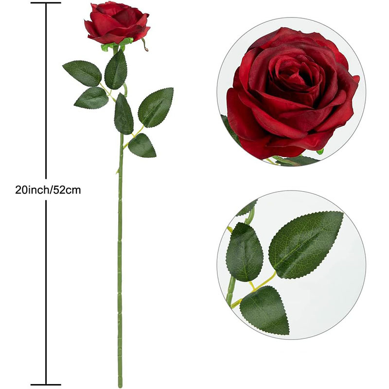 Simulated rose, velvet flower scene arrangement, wedding home decoration, photo props, silk flower, Valentine's Day decorative flower Application Scenario