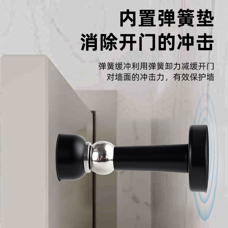 不锈钢门吸 酒店工程房门防撞防风强磁墙吸 卧室木门卫生间阻门器细节图