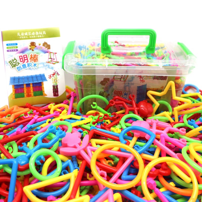 Factory wholesale of smart building blocks sets, children's educational assembly and assembly diy toys, street stalls, smart magic sticks