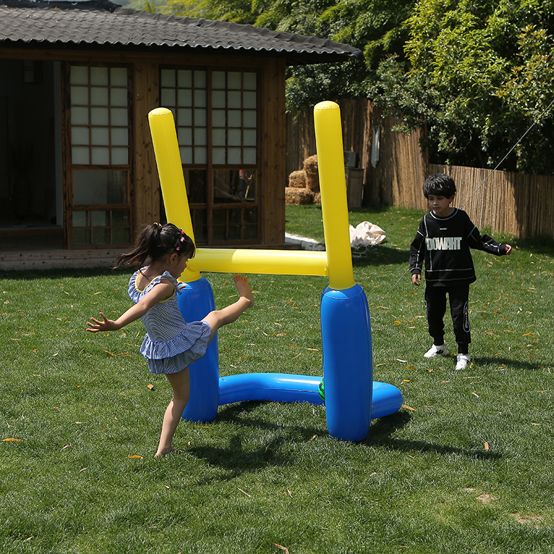 Large inflatable football portal, parent-child interactive game, volleyball door frame, multi-person play, beach ball stand Application Scenario