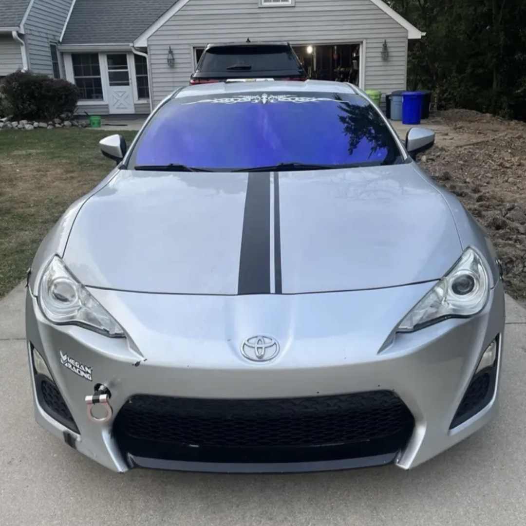 PPF贴膜/汽车膜/车顶改色膜白底实物图