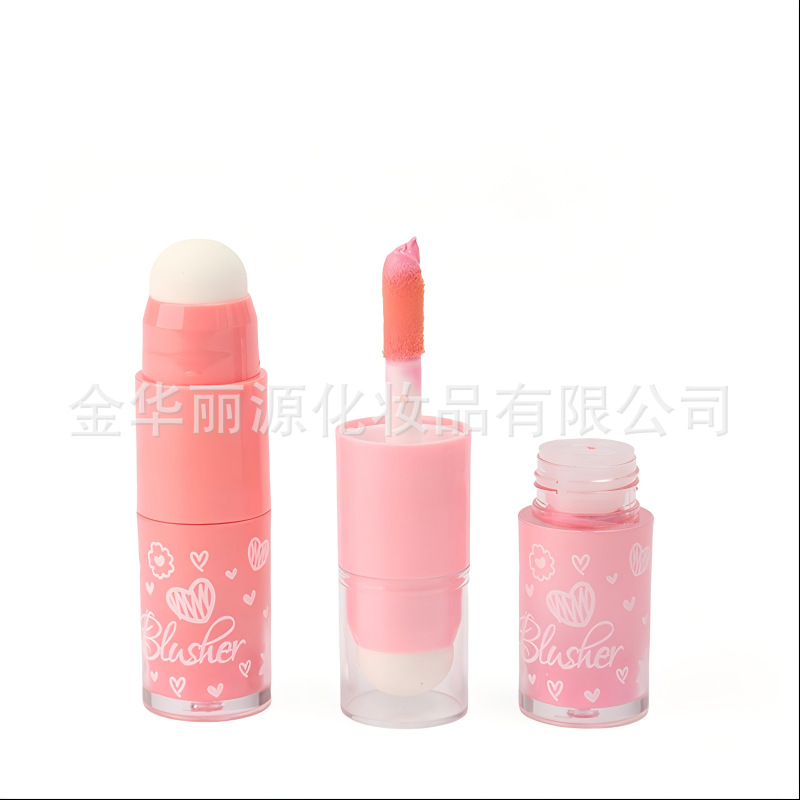 腮红/双色腮红膏体➕粉/唇釉/hudamoji/化妆品小样产品图