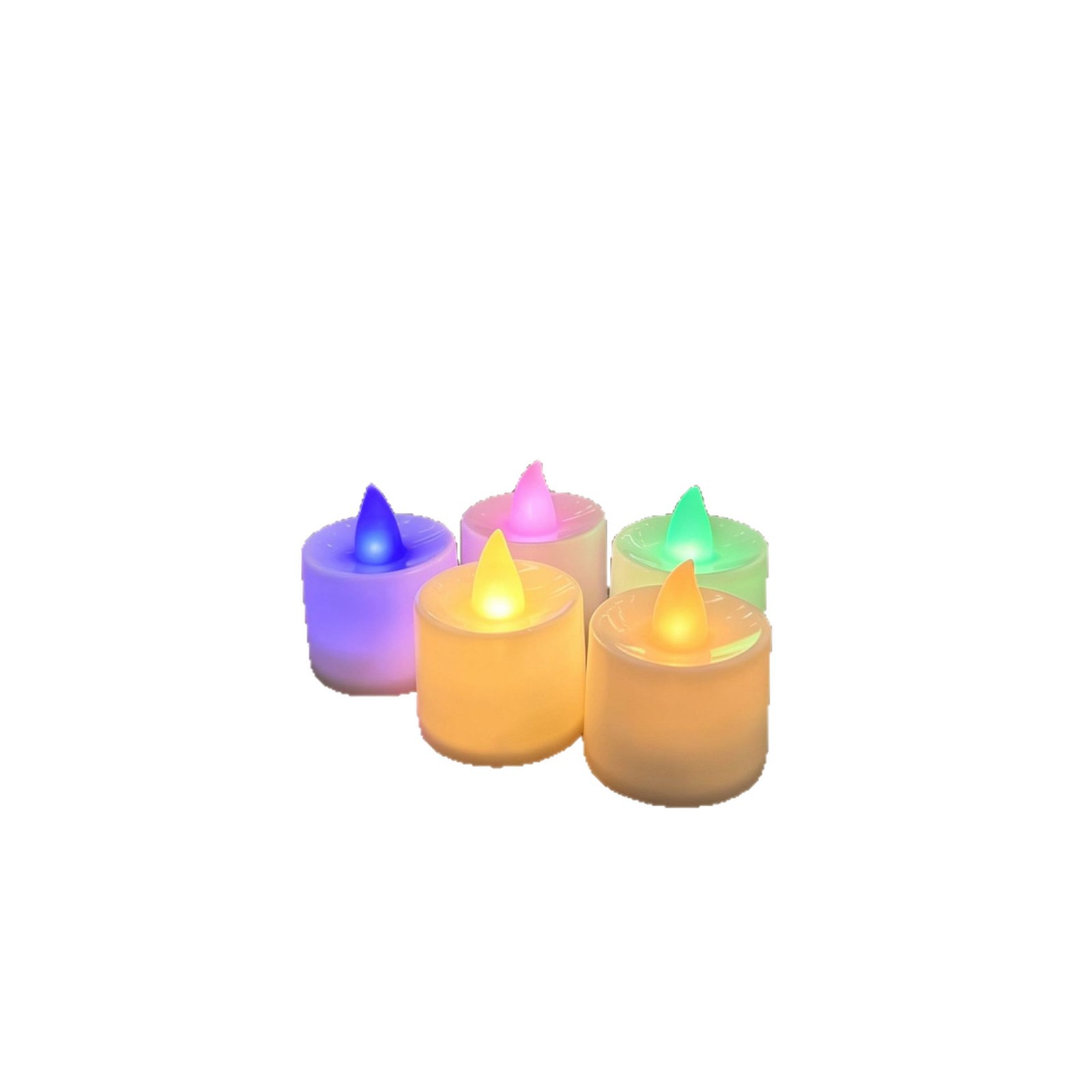 LED simulation electronic candles, white small tea wax lamps, party, wedding, birthday set props, festival atmosphere lights Item Picture