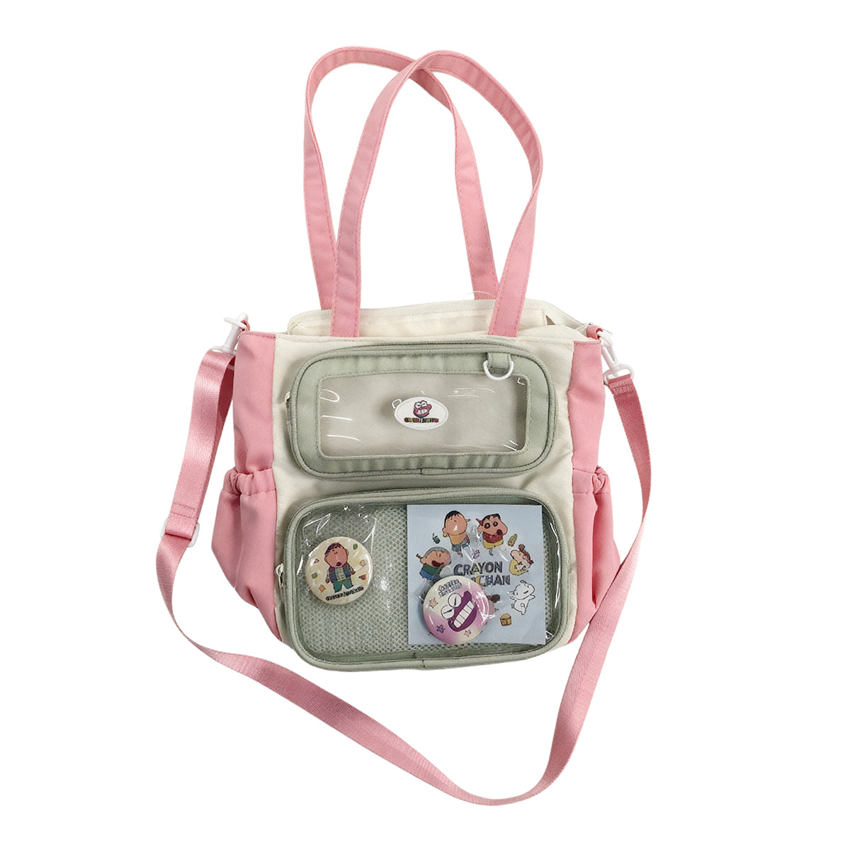 2025 New Crayon Shin-chan schoolbag for girls, primary and junior high school girls, high appearance level dopamine backpack Item Picture