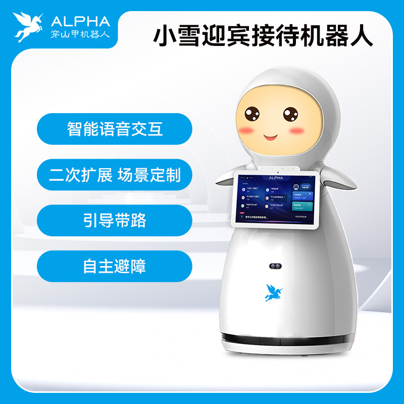 Customized Xiaoxue ai robot intelligent voice interaction guidance, route leading, tour guide and reception service robot details Picture