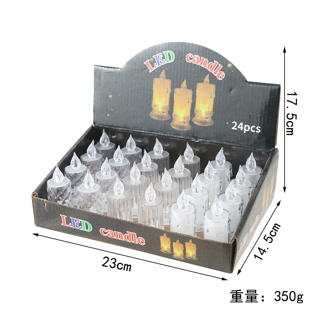 蜡烛灯/圣诞节蜡烛led灯/电池蜡烛灯/开斋节/香烛白底实物图