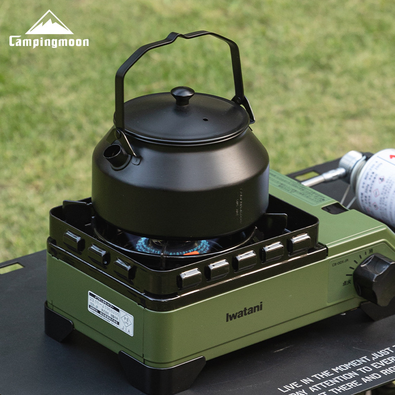 Koman BKSW-1 camping cookware and equipment: 304 stainless steel teapot, portable coffee, picnic, outdoor kettle details Picture