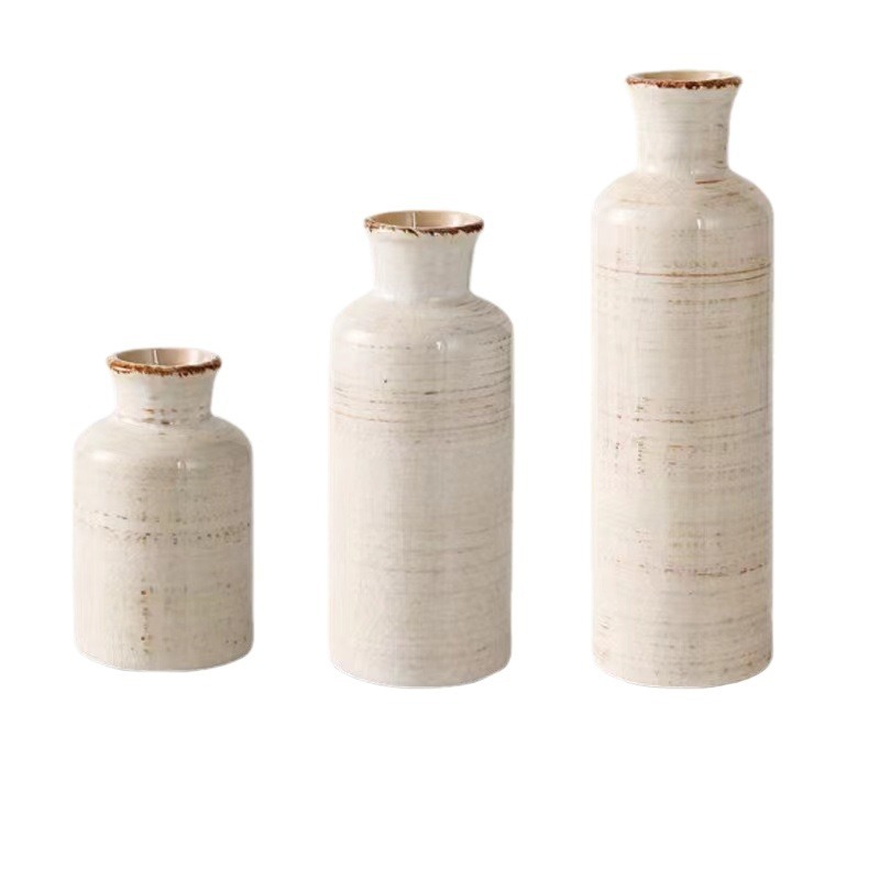 European-style ceramic vases, decorative items, home roses, gilded vases, living room decoration vases, ceramic vases Item Picture