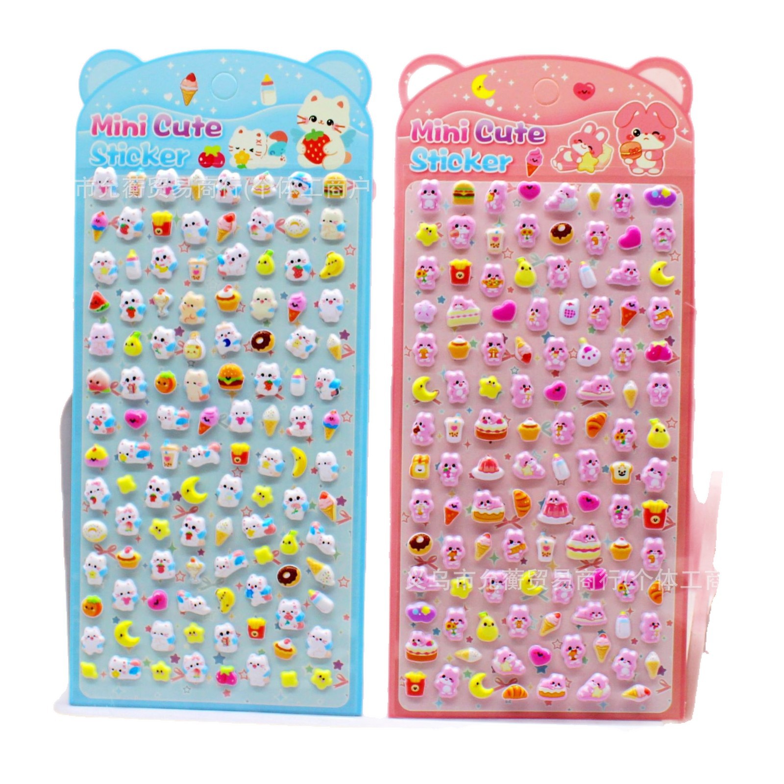 New cartoon cute mini cute foam stickers, three-dimensional children's stickers, educational decoration photo album, mobile phone material stickers, waterproof stickers Item Picture